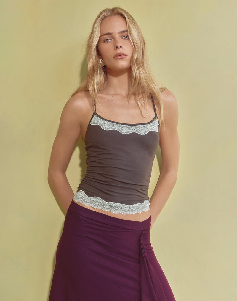 Ambra Scoop Mini Dress in Linen Black